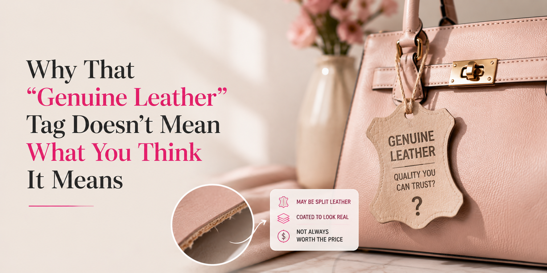 Genuine Leather vs Vegan Leather Handbags